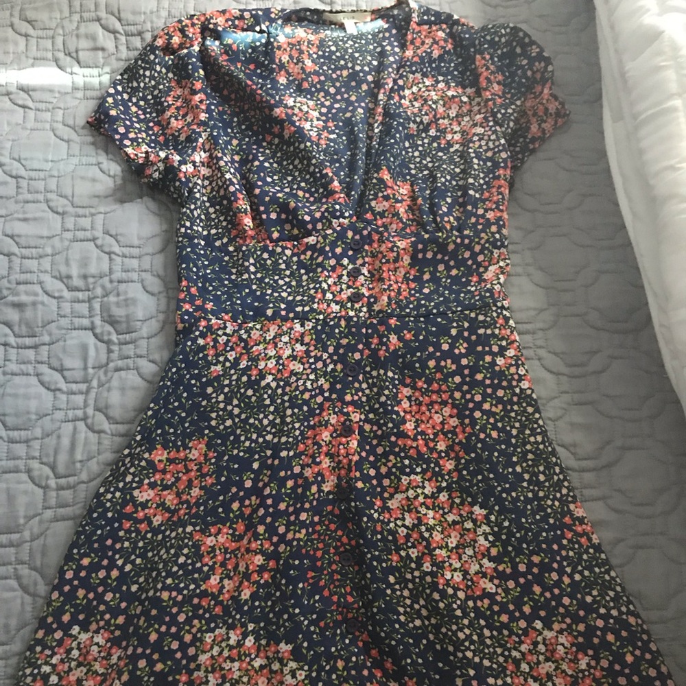 Blue floral Vici collection dress